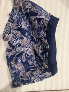 Abstract Print Gym Shorts