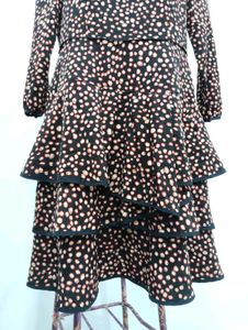 Printed Ruffled Dress