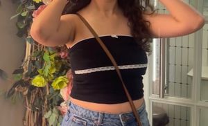 Black Cute Tube Top