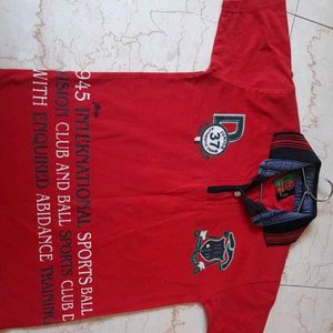 Boys Red Fancy Tshirt