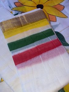 Cotton HANDPRINTED Saree New