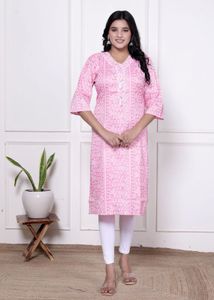 Gray Printed Kurti
