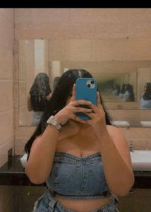 Denim Corset Top