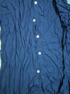 Navy Blue Shirt, office wear for girls