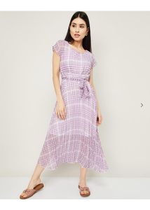 Purple Plaid Dress