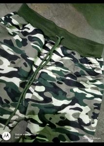 camo print stretchable joggers sweatpants