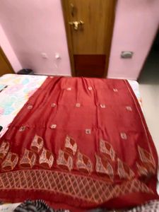 Tussar Silk Saree With Cut Work Embroidery