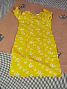 Yellow Floral Kurta