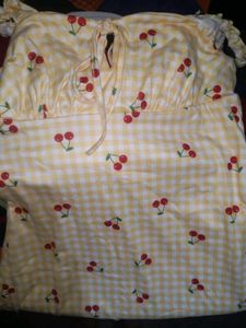 Cherry Mini Yellow Dress
