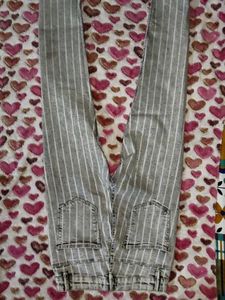 Striped Gray Jeans