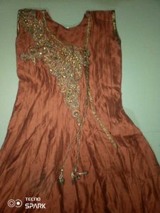 Elegant Brown Ethnic Dress