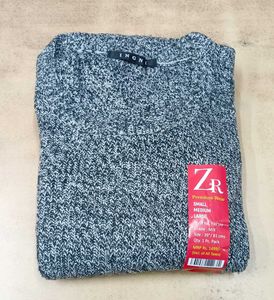 Stylish Gray Zipper Sweater