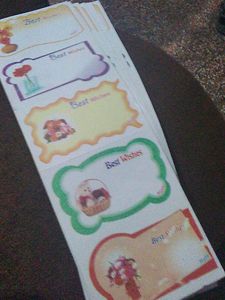 Name Slip For Gift Packing