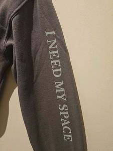 H&amp;M Cropped Printed Sweatshirt