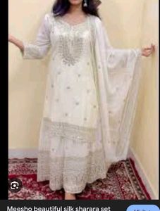 Elegant White Kurta Set small to XXXl