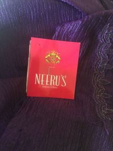 NEERUS Purple Stonework Saree