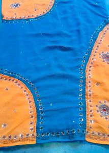 Saree with blouse