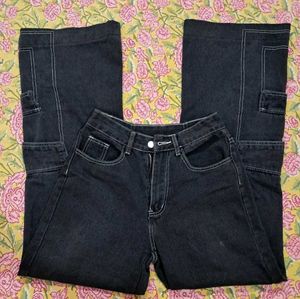 Urbanic charcoal wide leg jeans