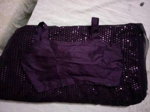 Purple ReadyWear Saree