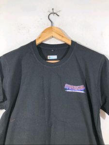 Spiderman Back Printed Black T-shirt