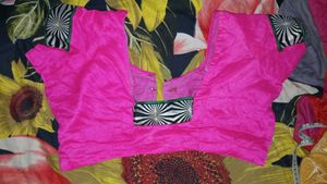 Pink Readymade Saree Blouse