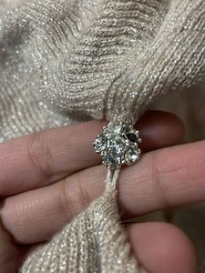 glittery partywear  korean y2k Ruffled Knit Cardig