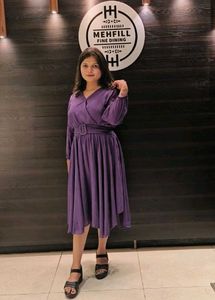 Purple Wrap Dress