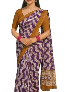 Elegant Striped Saree