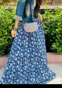 Floral Print Maxi Skirt