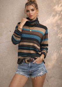 🎀Imported Striped Turtleneck Sweater