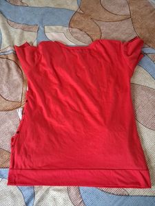 Cute Red Polka Dot Top
