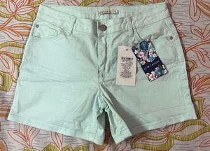 Mint Denim Shorts