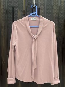 Elegant Tie-Neck Blouse