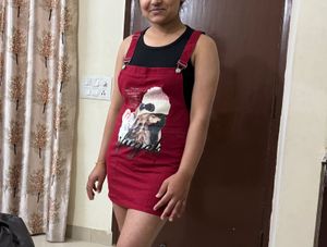 Dungree Skirt Dress for Women