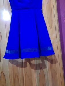 Padded Light Navy Blue Dress.