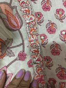 Floral Print Kurta