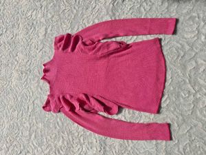 Pink Ruffle Detail Top