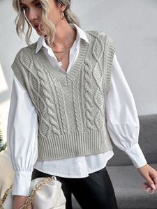 Korean Imported Cable Knit Sweater Vest