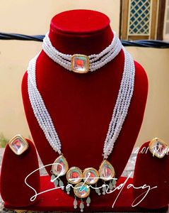 Pearl Kundan Jewellery Set