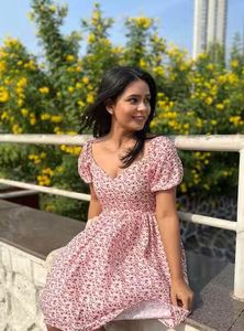 daisy printed cute dress