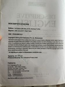 Descriptive ENGLISH