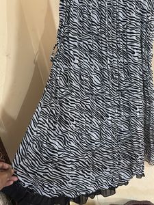 Zebra Print Sleeveless Dress