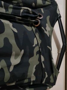 Stylish Military Print Top