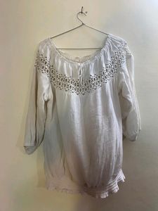 White Casual Top