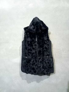 Faux Fur Hooded Vest