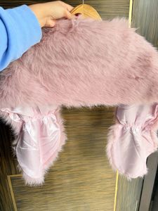 Pink Faux Fur Shawl/ Jacket wore once