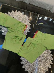 Green Readymade Saree Blouse
