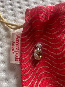 Sterling Silver Pendant With Yellow Sapphire