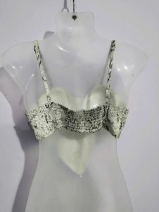 FOREVER 21 SNAKE PRINTED TOP