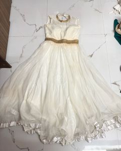 White Frill Gown